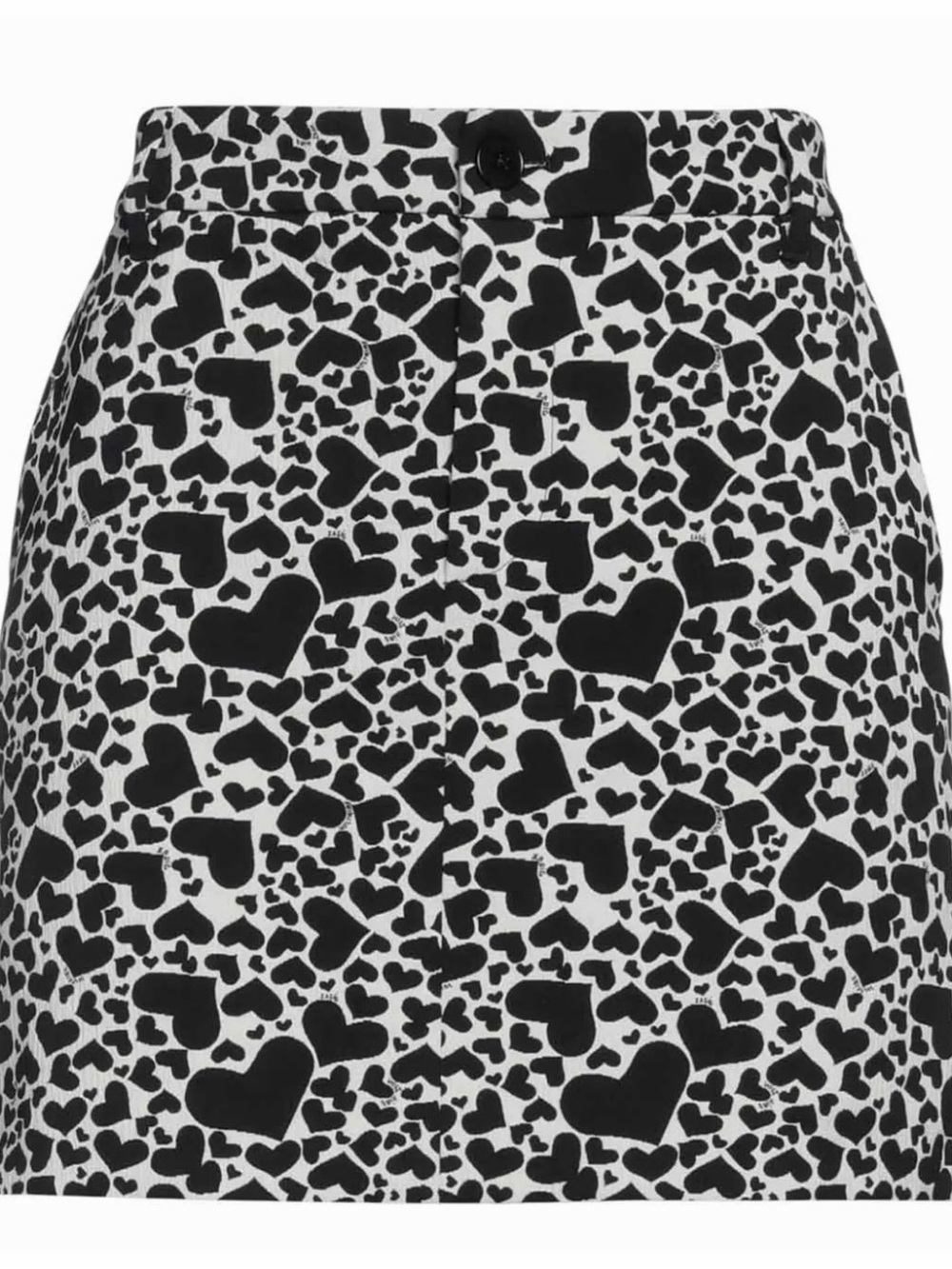 Zadig & Voltaire Heart Print Mini Skirt Black